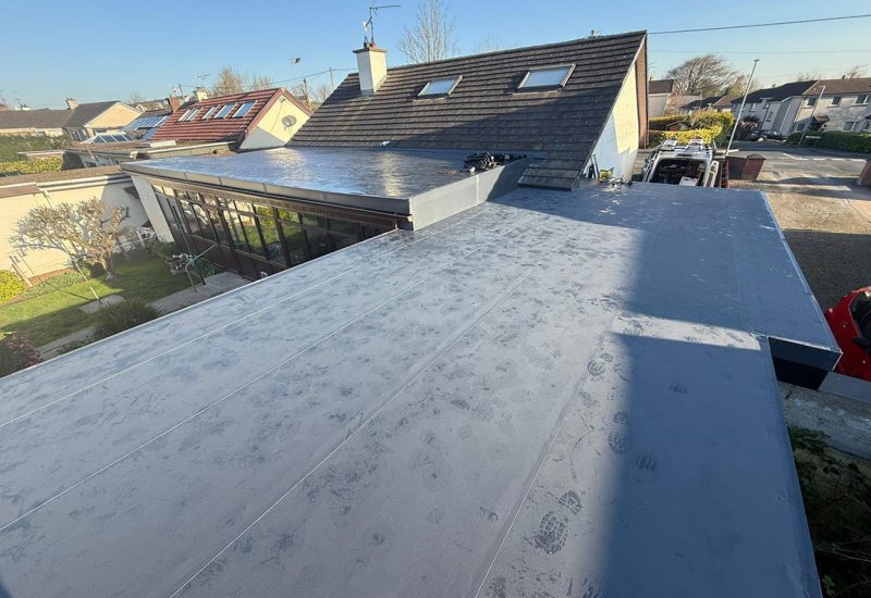 100m2 Strata waterproofing pvc single ply flat roof done in Cookstown